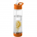 Tutti frutti 740 ml Tritan™ Sportflasche mit Infuser, Transparent / Orange