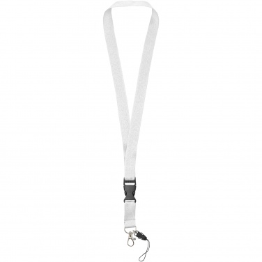 Logotrade Werbegeschenke das Foto: Sagan Lanyard mit abnehmbarer Schnalle und Handyband