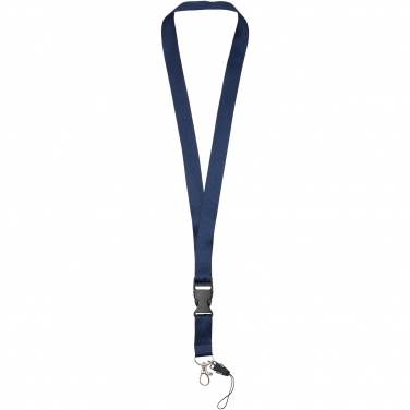 Logotrade Geschäftsgeschenke das Foto: Sagan Lanyard mit abnehmbarer Schnalle und Handyband