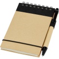 Zuse A7 Recycling Notizblock mit Stift, Natur / Tiefschwarz