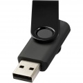 Rotate-Metallic 4 GB USB-Stick, Durchgehend schwarz