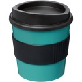 Americano® Primo 250 ml Becher mit Schutzring, Aquablau / Tiefschwarz