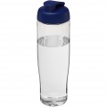 H2O Active® Tempo 700 ml Sportflasche mit Klappdeckel, Transparent / Blau