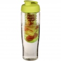 H2O Active® Tempo 700 ml Sportflasche mit Klappdeckel und Infusor, Transparent / Limettengrün