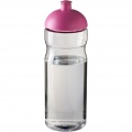 H2O Active® Base 650 ml Sportflasche mit Stülpdeckel, Transparent / Rosa