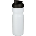 Baseline® Plus 650 ml Sportflasche mit Klappdeckel, Transparent / Tiefschwarz