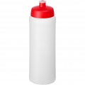 Baseline® Plus grip 750 ml Sportflasche mit Sportdeckel, Transparent / Rot