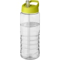 H2O Active® Treble 750 ml Sportflasche mit Ausgussdeckel, Transparent / Limettengrün