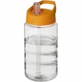 H2O Active® Bop 500 ml Sportflasche mit Ausgussdeckel, Transparent / Orange