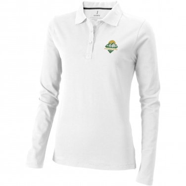 Logotrade Geschäftsgeschenke das Foto: Oakville Langarm Poloshirt für Damen