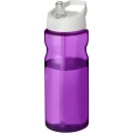 H2O Active® Eco Base 650 ml Sportflasche mit Ausgussdeckel, Lila / Weiß