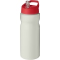 H2O Active® Eco Base 650 ml Sportflasche mit Ausgussdeckel, Elfenbeinweiß / Rot