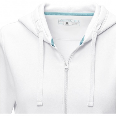 Logotrade Werbegeschenke das Foto: Ruby Hoodie mit durchgehendem Reißverschluss aus Bio-Material für Damen