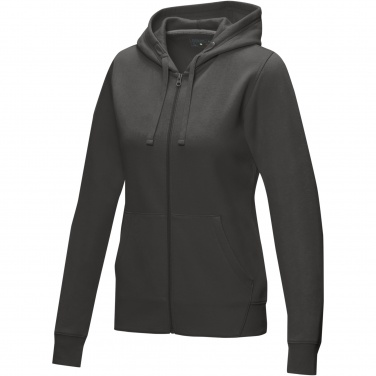 Logotrade Werbeartikel das Foto: Ruby Hoodie mit durchgehendem Reißverschluss aus Bio-Material für Damen