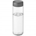 H2O Active® Vibe 850 ml Sportflasche mit Drehdeckel, Transparent / Sturmgrau