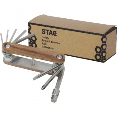 Logotrade Werbegeschenke das Foto: Fixie Fahrrad Multitool aus Holz