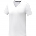 Somoto T-Shirt mit V-Ausschnitt für Damen, Weiß