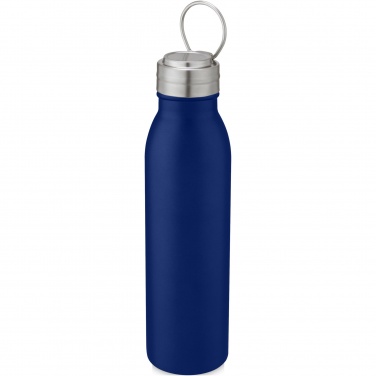 Logotrade Werbeartikel das Foto: Harper 700 ml Sportflasche aus Edelstahl mit Metallschlaufe