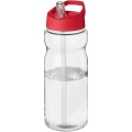 H2O Active® Base Tritan™ 650 ml Sportflasche mit Ausgussdeckel, Transparent klar / Rot