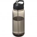 H2O Active® Octave Tritan™ 600 ml Sportflasche mit Ausgussdeckel, Anthrazit / Tiefschwarz