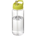 H2O Active® Octave Tritan™ 600 ml Sportflasche mit Ausgussdeckel, Transparent klar / Limette