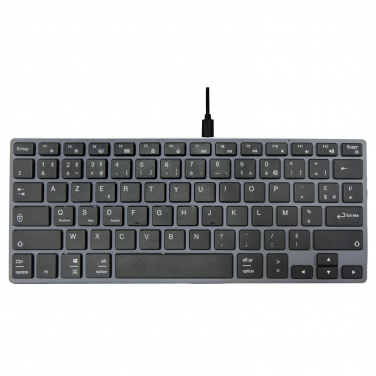 Logotrade Geschäftsgeschenke das Foto: Hybrid Bluetooth Tastatur – AZERTY