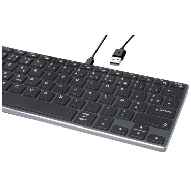 Logotrade Werbegeschenke das Foto: Hybrid Bluetooth Tastatur – AZERTY