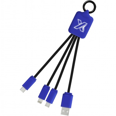 Logotrade Werbegeschenke das Foto: SCX.design C15 Quatro Ladekabel mit Leuchtlogo