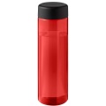 H2O Active® Eco Vibe 850 ml Wasserflasche mit Drehdeckel, Rot / Tiefschwarz