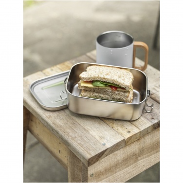 Logotrade Geschäftsgeschenke das Foto: Titan Lunchbox aus recyceltem Edelstahl