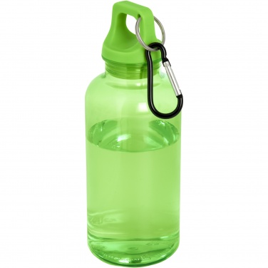 Logotrade werbemittel das Foto: Oregon 400 ml RCS-zertifizierte Trinkflasche aus recyceltem Kunststoff mit Karabiner 