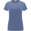 Capri T-Shirt für Damen, Blauer Denim