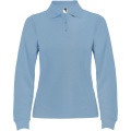 Estrella Langarm Poloshirt für Damen, Himmelblau