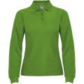 Estrella Langarm Poloshirt für Damen, Grasgrün