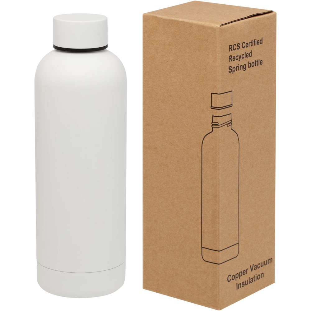 : Spring 500 ml RCS-zertifizierte Kupfer-Vakuum Isolierflasche aus recyceltem Edelstahl