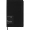 Moleskine Large Smart Notizbuch – liniert, Durchgehend schwarz