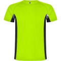 Shanghai Sport T-Shirt für Kinder, Fluorgrün / Tiefschwarz