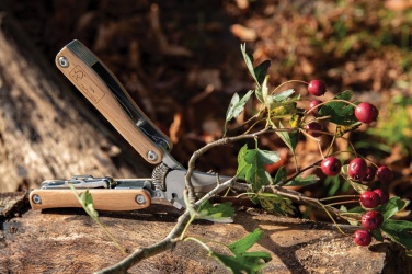 Logotrade Geschäftsgeschenke das Foto: Garten-Multitool aus Holz