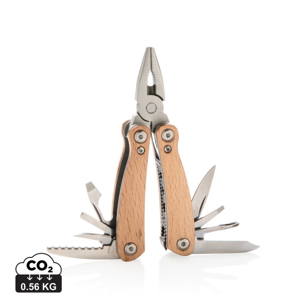 Logotrade werbemittel das Foto: Holz Mini-Multitool