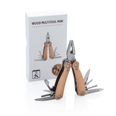 Logotrade Werbegeschenke das Foto: Holz Mini-Multitool