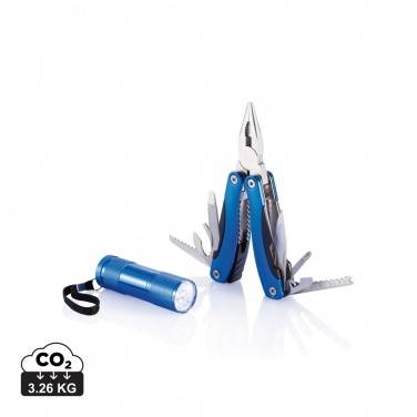 Logotrade Werbegeschenke das Foto: Multitool und Taschenlampen Set