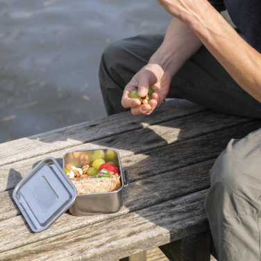 Logotrade Logogeschenke das Foto: Auslaufsichere Lunchbox aus RCS recyceltem Stainless Steel