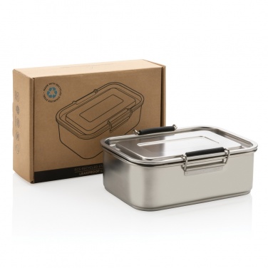 Logotrade Werbeartikel das Foto: Auslaufsichere Lunchbox aus RCS recyceltem Stainless Steel