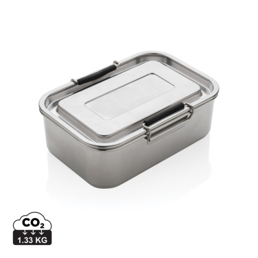 Logotrade Werbeartikel das Foto: Auslaufsichere Lunchbox aus RCS recyceltem Stainless Steel