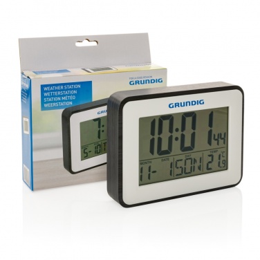 Logotrade Werbeartikel das Foto: Grundig Thermometer, Wecker und Kalender