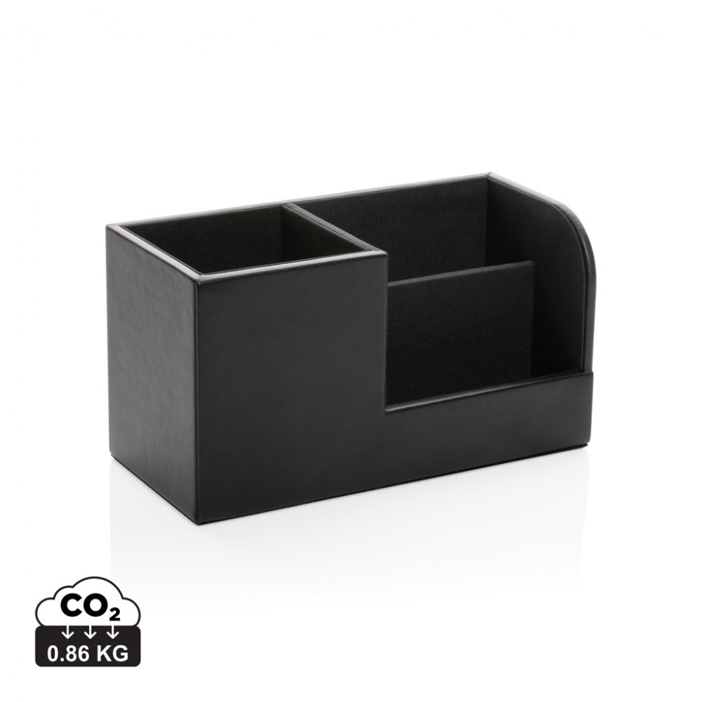 Logotrade Werbeartikel das Foto: Swiss Peak RCS recycelter PU Desk organizer