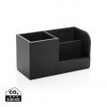 Swiss Peak RCS recycelter PU Desk organizer, Schwarz