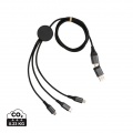 Terra 120cm 6-in-1-Kabel aus RCS recyceltem Aluminium, grau