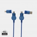 Oakland RCS rKunststoff 1,2m 6-in-1 Fast-Charging 45W Kabel, Blau