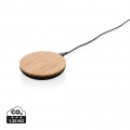 Bamboo X 5W Wireless Charger, braun